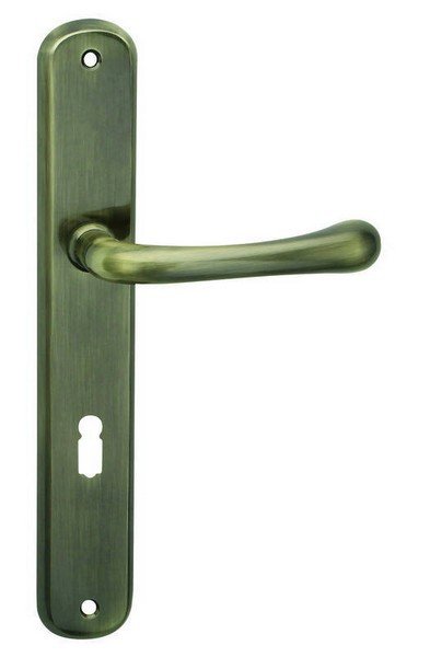 Kování interiérové DEA klika/klika 90 mm klíč bronz česaný OFS (C DEA9KBC)